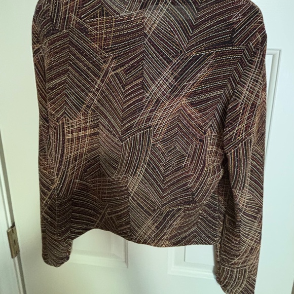 Suzanne Taylor Metallic Thread Long Sleeved Top - Picture 5 of 5